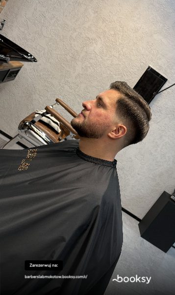 Barbers Lab - Krótka góra, wysoki fade i broda