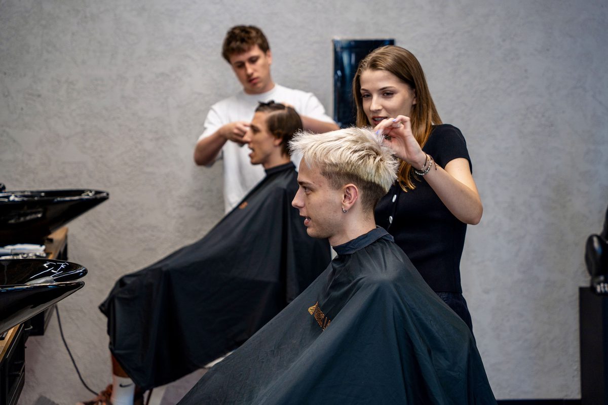 Barbers Lab - Zespół podczas pracy